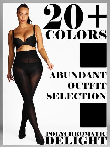 HONENNA Semi Opaque Silky Women Pantyhose Tights, 20+ Colors Invisibly Toe Reinforced 60 Den Size A-E in Saudi Arabia