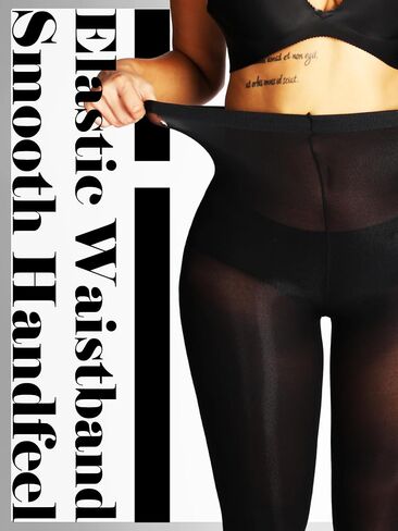 HONENNA Semi Opaque Silky Women Pantyhose Tights, 20+ Colors Invisibly Toe Reinforced 60 Den Size A-E in Saudi Arabia