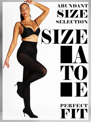 HONENNA Semi Opaque Silky Women Pantyhose Tights, 20+ Colors Invisibly Toe Reinforced 60 Den Size A-E in Saudi Arabia
