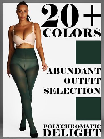 HONENNA Semi Opaque Silky Women Pantyhose Tights, 20+ Colors Invisibly Toe Reinforced 60 Den Size A-E in Saudi Arabia