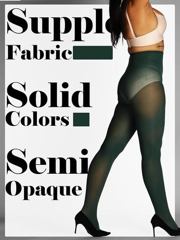 HONENNA Semi Opaque Silky Women Pantyhose Tights, 20+ Colors Invisibly Toe Reinforced 60 Den Size A-E in Saudi Arabia