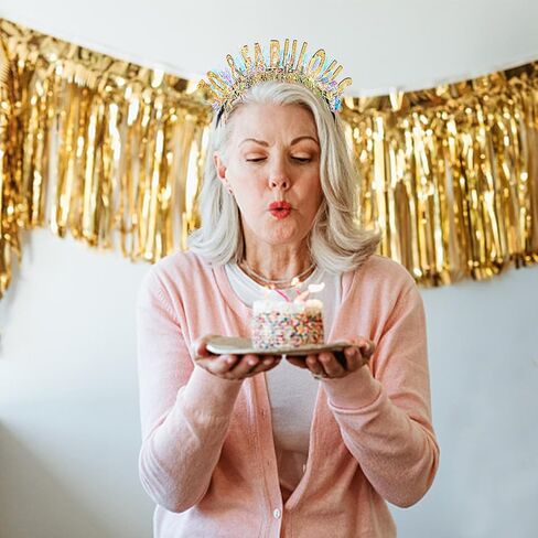 CIEHER 30th Birthday Crown, 30th Birthday Decorations for Women 30th Birthday Gifts for Her Dirty 30 Birthday Tiara Happy 30th Birthday Party Pink in Kuwait