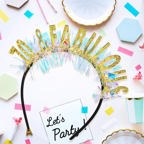 CIEHER 30th Birthday Crown, 30th Birthday Decorations for Women 30th Birthday Gifts for Her Dirty 30 Birthday Tiara Happy 30th Birthday Party Pink in Kuwait