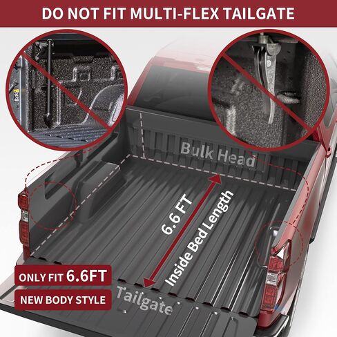 OEDRO Soft Tri-Fold Tonneau Cover, Custom Fit for Chevy Silverado 1500 / GMC Sierra 1500 New Body Style 2019-2025, Designed to Accommodate Fleetside 6.6 Ft Bed w/o Multi-Flex Tailgate in Saudi Arabia