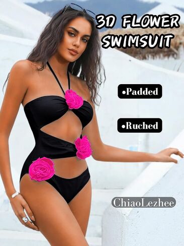 مثير ملابس السباحة قطعة واحدة، انقطاع الرسن Monokini، حجم صغير in Kuwait
