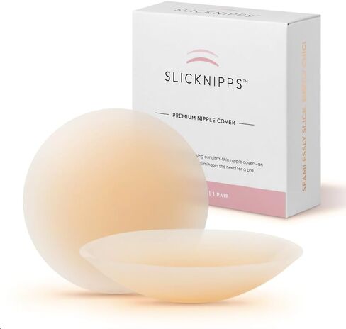 Nipple Covers for Women, Sticky Adhesive, Reusable, Extended Hold, Travel Box, Hypoallergenic, Silicone Pasties in Saudi Arabia