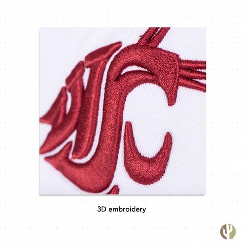 صبار الصحراء جامعة ولاية واشنطن قبعة بيسبول WSU Cougars Cougs الحواف قبعات مطرزة قبعة قابلة للتعديل حزام قماش للبالغين (نمط C1) أحمر in Saudi Arabia