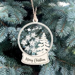 Personalized Christmas Ornaments – Custom Family Ornaments with Names, Baby’s First Christmas Ornament, Snow Globe, Snowman, and More – Unique Holiday Decorations for Christmas Tree and Gifts (B59)