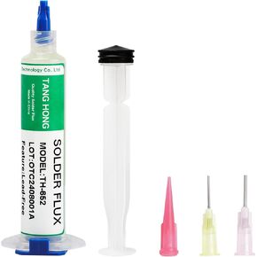 Soldering Wick And Flux,10CC No Clean Solder Flux (1 PACK), 4.9 Ft Desoldering Wick Braid Remover Solder (3 PACK), For Soldering Phone/BGA/Appliance Repair
