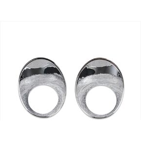 Beautost Fit for Subaru Crosstrek 2024 Front Fog Light Lamp Cover Trim ABS Chrome