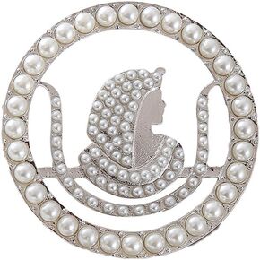 Pearl Society Club Shrine Masonic Pin Daughter Mason Brooch Jewelry