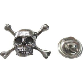 Kiola Designs Skull Cross Bones Lapel Pin