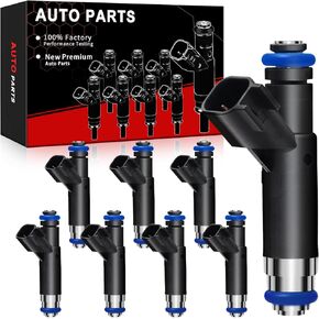 Fuel Injectors for 4.6L V8 Fits for:-Ford F150 2005-2008 E150 2004-2008 Explorer 2004-2005 E250 2005-2008 E150 Club Wagon 2004-2005, for:-Mercury Mountaineer 2004-2005, OE# FJ867 (8 pcs)