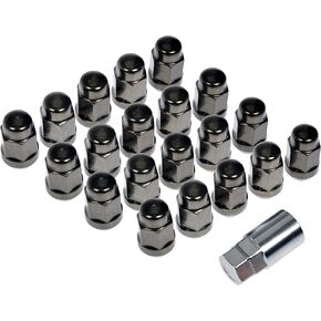 Dorman 711-635H Gunmetal Acorn Nut Lock Set M14-1.50 Compatible with Select Models, 21 Piece