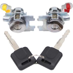 MOTOKU Pair Front Door Lock Cylinder w/Keys for Nissan Versa 2007-2013 Left Driver and Right Passenger Side