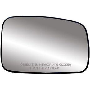 Driver Side Heated Mirror Glass w/backing plate, Toyota Sequoia SR5 Model, Tundra Base, SR5 Model, 7 3/16" x 8 1/4" x 10 3/4" (w/o turn signal, w/o auto dimming, w/o Blind Spot Detection System)