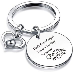 Nothers Turtle Lover Jewelry Inspirational Gift Inspirational Keychain Turtle Lover Gift (Turtle Lover Keychain)