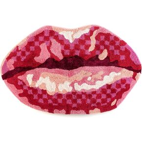 MACKENZIE-CHILDS Bath Rug, Bath Mat for Bathroom Use, Cotton Rug, Kiss My Feet