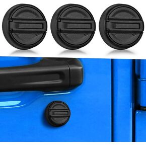 Keyhole Covers for 2007-2018 Jeep Wrangler JK Door, Strong Magnetic Keyhole Protection Accessories, Door Handle Decor for Jeep