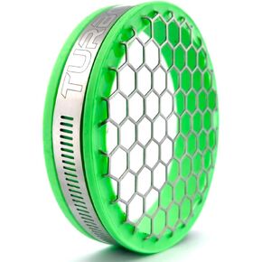 Turbo-Guard® MAXX Screen Filter - Seafoam 4" (4 inch inlet) (4.00) Turbo screen race air filter Seafoam, Grey, Neon Green (Neon Green)