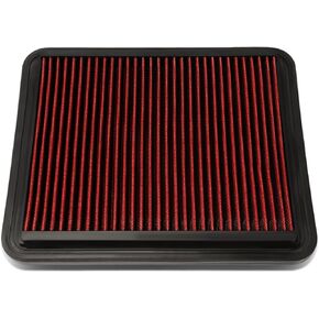 DNA Motoring AFPN-052-RD Clean Air Washable Drop In Panel Air Filter Enhance Engine Performance Power & Acceleration Improve [Compatible with 11-17 Chevy SS 6.2L / 11-17 Caprice 3.0L 6.0L]