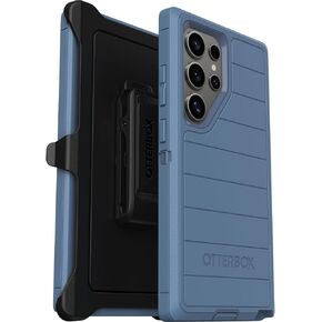 OtterBox Samsung Galaxy S24 Ultra (Only) - Defender Series Case - Blue Suede Shoes - Screenless - Rugged & Durable - with Port Protection - Holster Clip Included - Microbial Defense Protection
