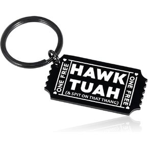 Raddimelo Hawk Tuah Keychain Funny Gifts for Women Men Couple Gag Gifts for Her Him Gifts for Boyfriend Girlfriend Husband Wife Christmas Stocking Stuffers for Adults Novelty Key Chain