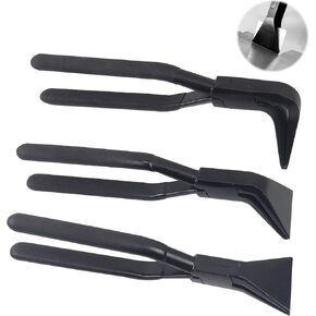 3 PCS Hand Seamers Sheet Metal Bender, Sheet Metal Bending Pliers Set, Carbon Steel Material Metal Bending Tool with Straight, 45° & 90° Jaws, Sturdy and Durable Forging Pliers