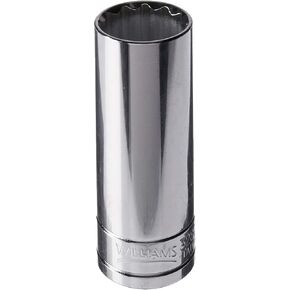 Williams 32825 12 Point Deep Socket with 1/2-Inch Drive, 25mm