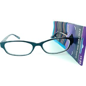 Foster Grant Blue Brianna Women's Reading Glasses with Case +1.50