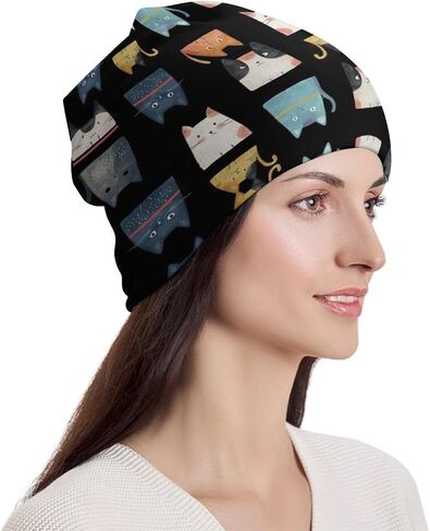 Beanie Chemo Hat Cancer Headwear Chemo Caps Chemo Headwear Skull Cap for Women, 100% Polyester with Floral in Saudi Arabia