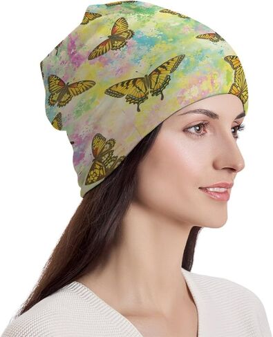 Beanie Chemo Hat Cancer Headwear Chemo Caps Chemo Headwear Skull Cap for Women, 100% Polyester with Floral in Saudi Arabia
