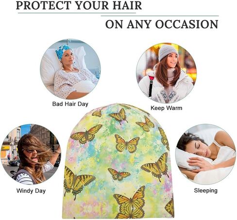 Beanie Chemo Hat Cancer Headwear Chemo Caps Chemo Headwear Skull Cap for Women, 100% Polyester with Floral in Saudi Arabia