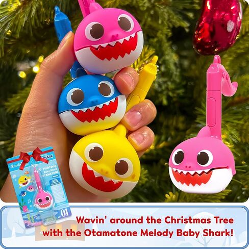 Otamatone Melody [Special Baby Shark Edition] Portable Mini Size Electronic Keychain Musical Toy from Japan – by Maywa Denki [English Instructions] – Baby Shark in Kuwait