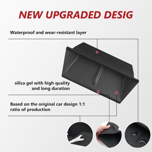 Xipoo Wireless Charger Mat Compatible with 2023 2024 2025 Tesla Cybertruck Wireless Charging Center Console Organizer Replacement for 2023-2025 Tesla Cybertruck Accessories(Wireless Charger Mat) in Saudi Arabia