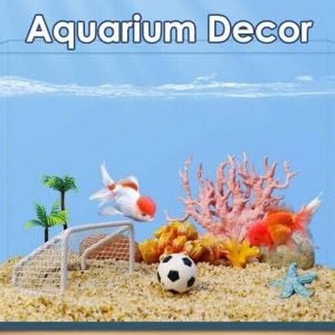 Pssopp 10Pcs Mini Soccer Decoration Floating Fish Soccer Decoration Aquarium Decor Ball Toy for Kids Party Aquarium Decor S in Saudi Arabia