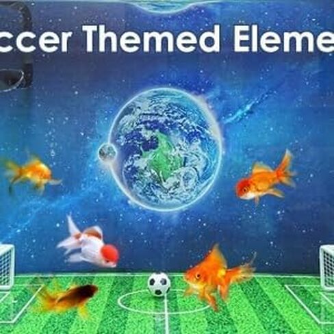 Pssopp 10Pcs Mini Soccer Decoration Floating Fish Soccer Decoration Aquarium Decor Ball Toy for Kids Party Aquarium Decor S in Saudi Arabia