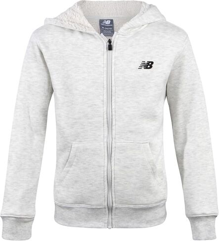 سويت شيرت للأولاد من New Balance - هوديس من الصوف الناعم بسحاب كامل ومبطن بصوف الشيربا للأولاد - سويت شيرت مريح بغطاء للرأس (8-20) in Saudi Arabia
