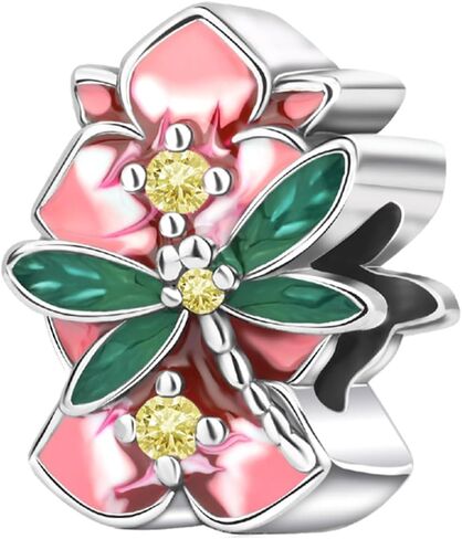 Plant Series Charms for 925 Sterling Silver for Women's Bracelets & Necklaces Dangle Pendant for Christmas Day Valentine's Day Mother's Day Jewelry Gifts for Women in Kuwait