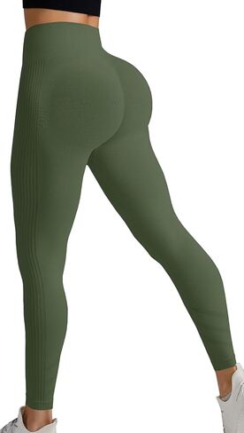 Womens Workout Leggings High Waist Tummy Control Yoga Leggings in Saudi Arabia