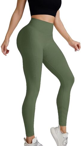 Womens Workout Leggings High Waist Tummy Control Yoga Leggings in Saudi Arabia