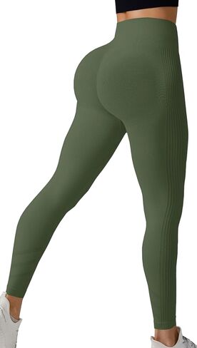 Womens Workout Leggings High Waist Tummy Control Yoga Leggings in Saudi Arabia