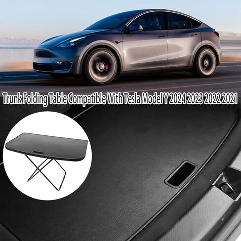 طاولة قابلة للطي لصندوق السيارة من GearUp متوافقة مع طراز Tesla Y 2024 2023 2022 2021 طاولة صينية صندوق السيارة للتخييم لملحقات Tesla Model Y in Kuwait