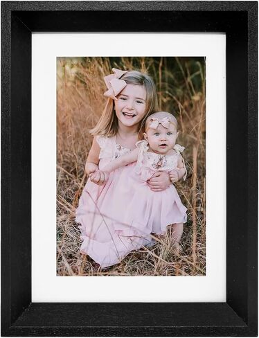 6x8 Picture Frame, Solid Wood Picture Frame, Hardwood Frame with Tempered Real Glass, Rustic Wooden Picture Frame for Tabletop or Desktop Display (brown) in Saudi Arabia