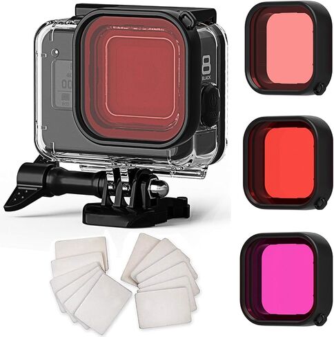 FitStill 70M/230FT Underwater Waterproof Case with Dive Filters Compatible for Go Pro Hero 13 Black,Underwater Protective Housing Dive Kit,Professional Action Camera Dive Accessory Accessory Kit in Saudi Arabia