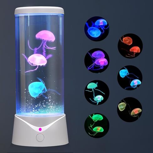 Boho Decor Jellyfish Lamp Large Jelly Fish LED Aquarium Fashion Table Lamp 9 Color Changing 2 Modes Green Nature Room Night Light in Saudi Arabia