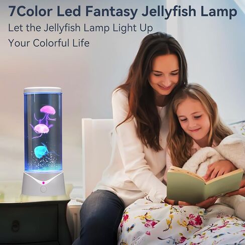 Boho Decor Jellyfish Lamp Large Jelly Fish LED Aquarium Fashion Table Lamp 9 Color Changing 2 Modes Green Nature Room Night Light in Saudi Arabia