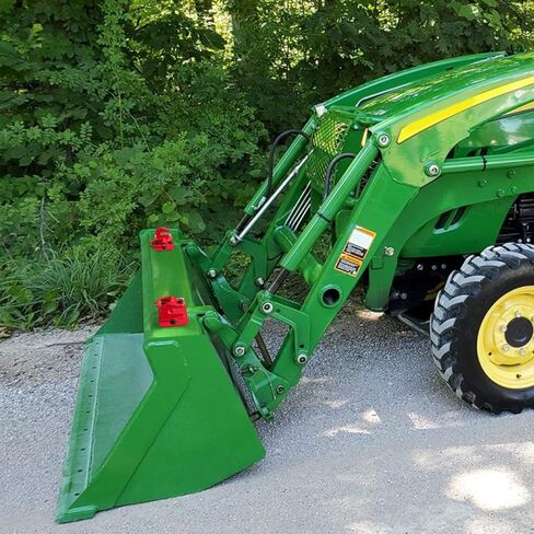 BESTZHEYU Red Tractor Bucket Hooks with Tie Down Ring Fit for Tractor Bucket, RV, UTV, Truck, 2 Pack Bolt On Grab Hook Tow Hook Mount with Backer Plate Max 15,000 lbs in Saudi Arabia