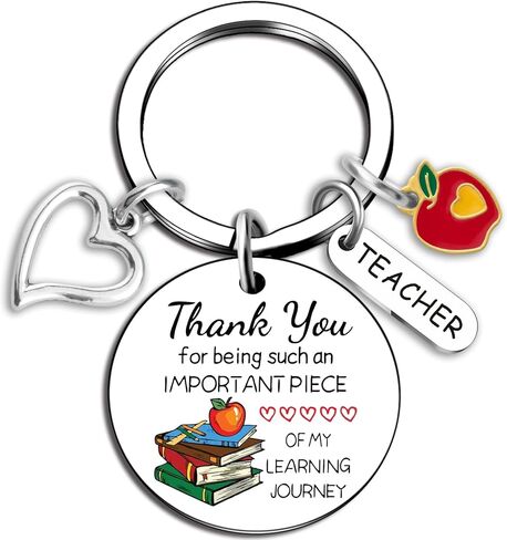 Ikacvb شكرا لك هدايا المعلم أفضل المعلمين تقدير الهدايا للنساء الرجال المعلم سلاسل المفاتيح مجوهرات ما قبل المدرسة المعلم هدايا عيد الحب المعلمين هدايا عيد الميلاد in Kuwait