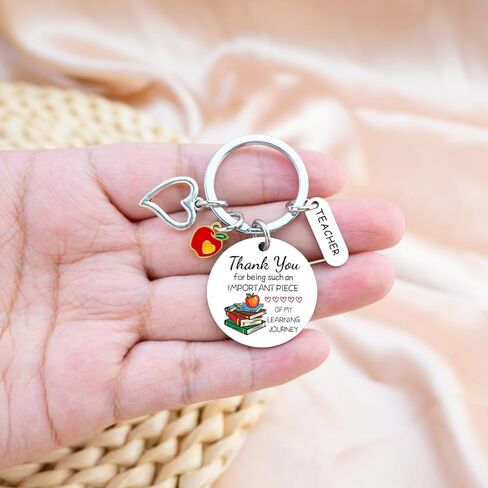 Ikacvb شكرا لك هدايا المعلم أفضل المعلمين تقدير الهدايا للنساء الرجال المعلم سلاسل المفاتيح مجوهرات ما قبل المدرسة المعلم هدايا عيد الحب المعلمين هدايا عيد الميلاد in Kuwait